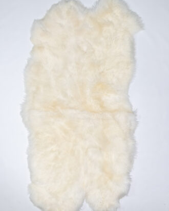 Four Piece White Sheepskin Rug