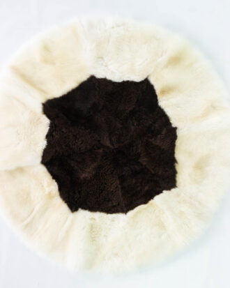 Round Sheepskin Rug