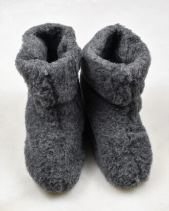 Ciepłe Bambosze w Szare kolorze