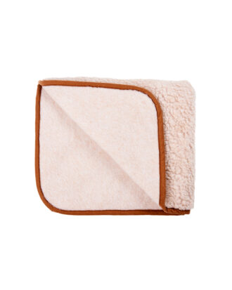 Koc Wełniany - Beżowy Jasny