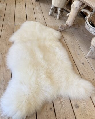Naturalna Skóra Owcza Biała XXL